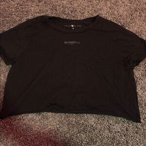 Nashville Black Crop Top